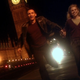 The Ninth Doctor and Rose run across Westminster Bridge in the very first episode of Doctor Who’s modern era.